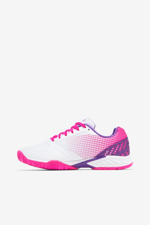 Women\'s Volley Zone Fila Outlets White/Pink Glo/Purple