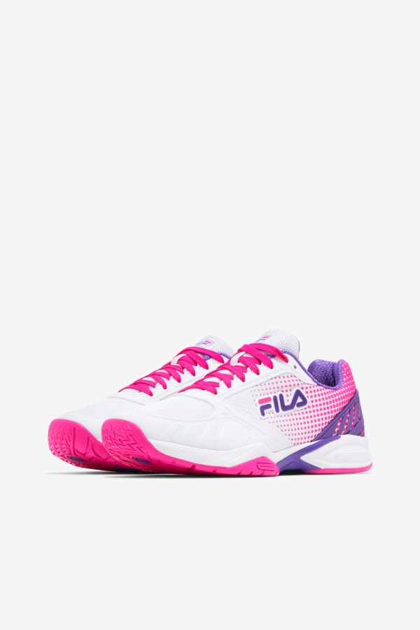 Women\'s Volley Zone Fila Outlets White/Pink Glo/Purple
