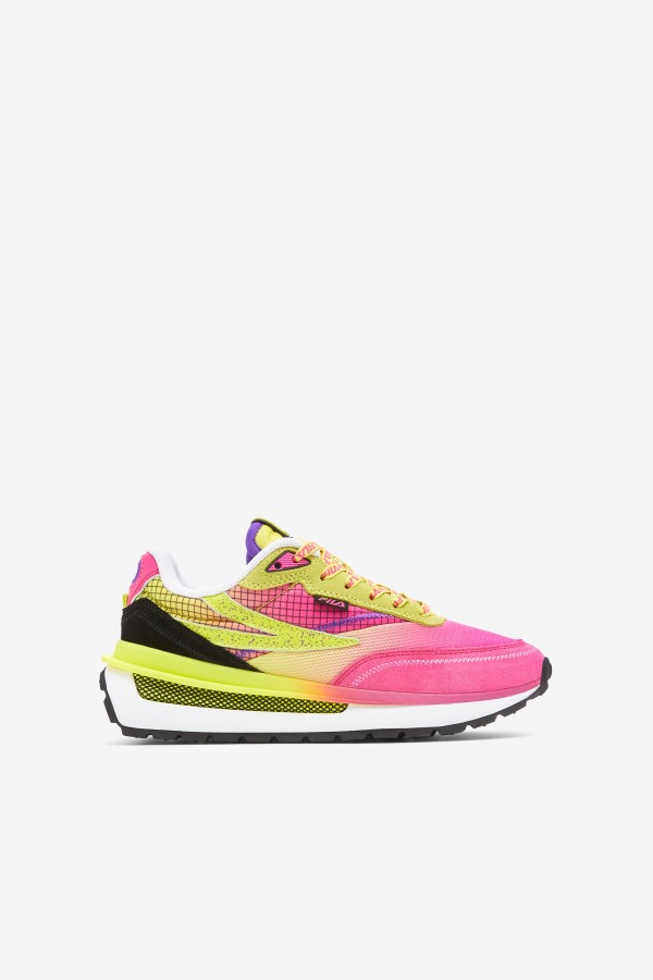 Fila Outlets Pink Glo/Sulphur/White Big Kids' Renno