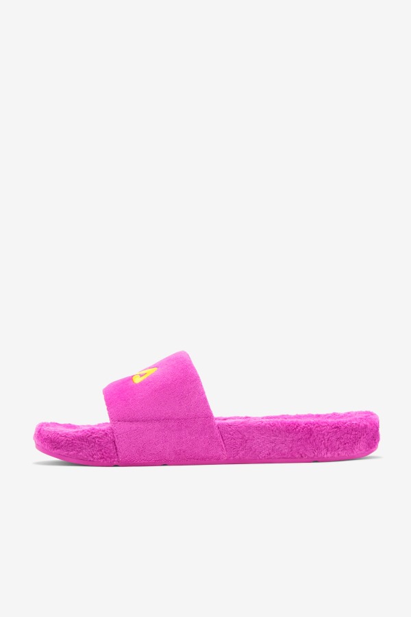 Terry Drifter Slide Fila Outlets Purple/Yellow/Petit Four