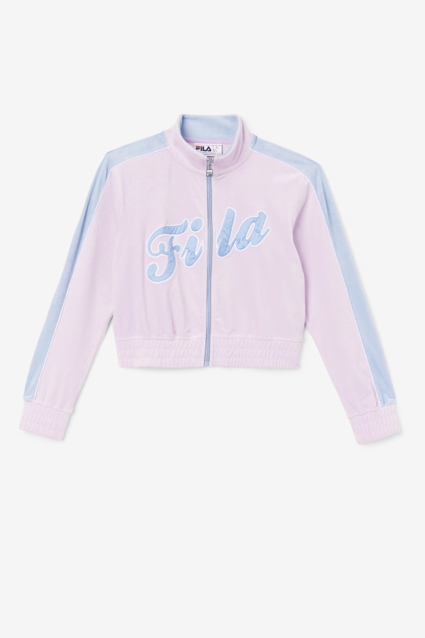 Valery Velour Jacket Fila Outlets Orchid/Blue/White