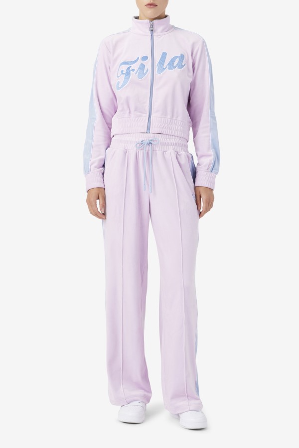 Valery Velour Jacket Fila Outlets Orchid/Blue/White
