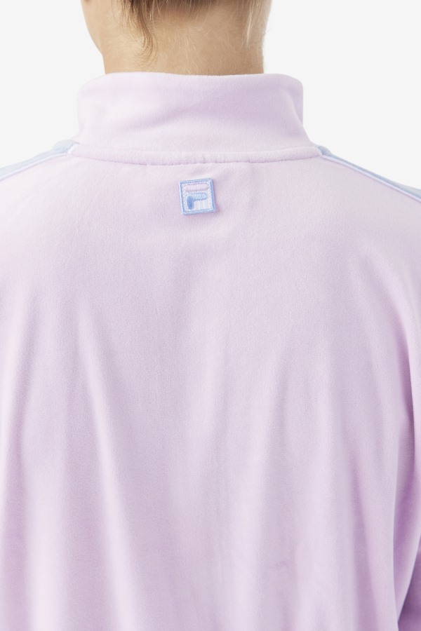 Valery Velour Jacket Fila Outlets Orchid/Blue/White