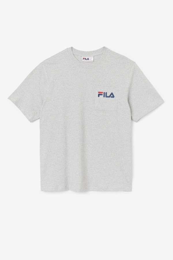Curtis Pocket Tee Fila Outlets Light Grey Marl