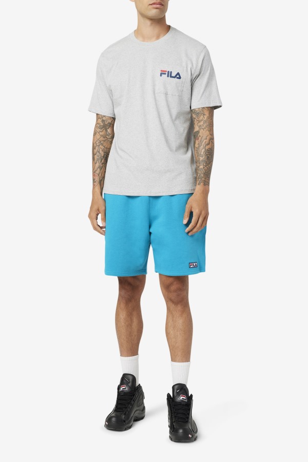 Curtis Pocket Tee Fila Outlets Light Grey Marl