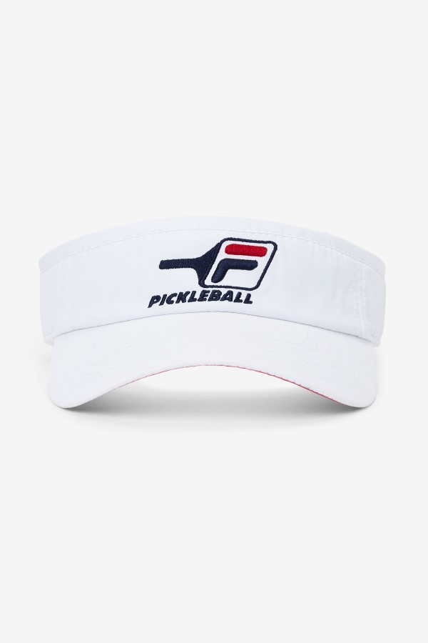 Pickleball Visor Fila Outlets White/Red