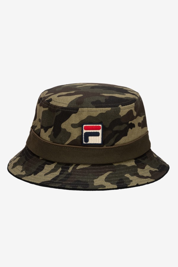 Army Green Camo Camo Bucket Hat Fila Outlets