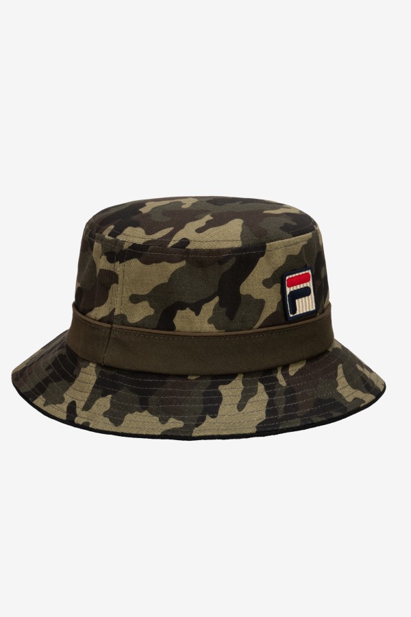 Army Green Camo Camo Bucket Hat Fila Outlets