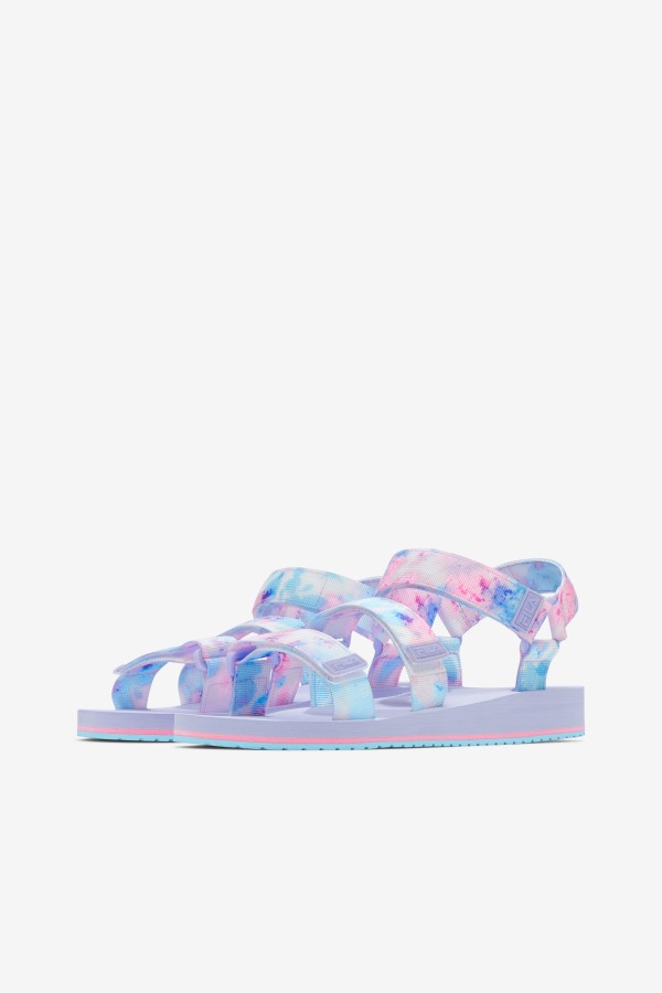 Women\'s Drifter Ts Tie Dye Fila Outlets Multi/White/Purple Heather
