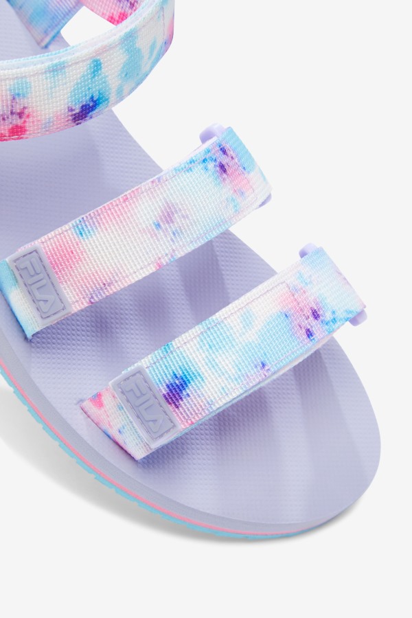 Women\'s Drifter Ts Tie Dye Fila Outlets Multi/White/Purple Heather
