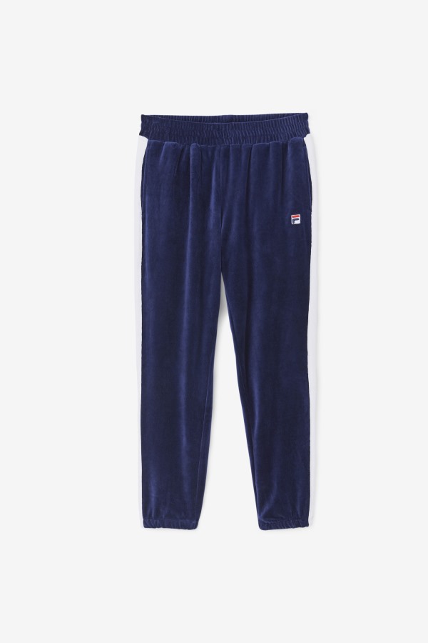 Brice Velour Pant Navy/White/Red Fila Outlets