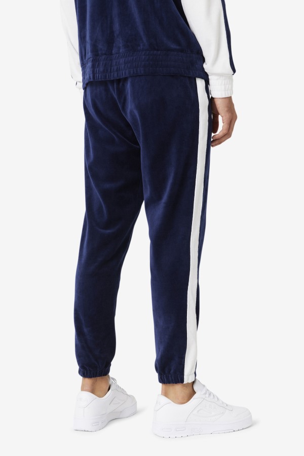 Brice Velour Pant Navy/White/Red Fila Outlets