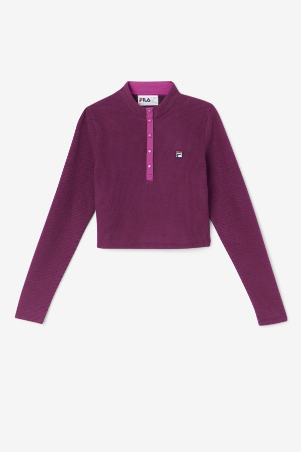 Josie Half Zip Top Grape Wine/Rouge Fila Outlets
