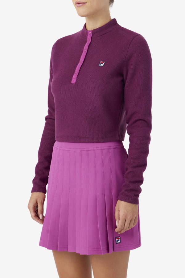 Josie Half Zip Top Grape Wine/Rouge Fila Outlets