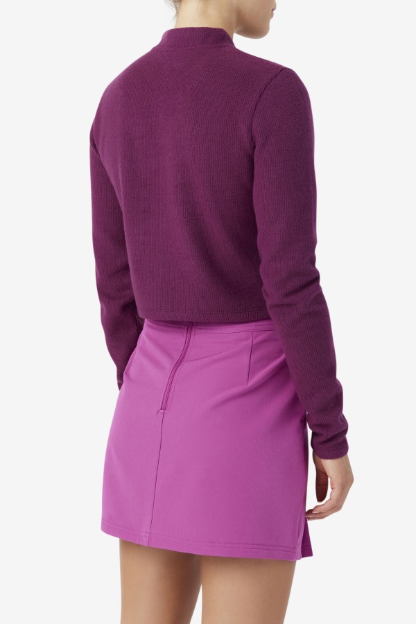 Josie Half Zip Top Grape Wine/Rouge Fila Outlets
