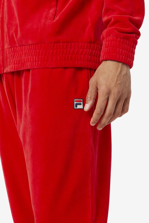 Red Fila Outlets O-Fit Velour Pant