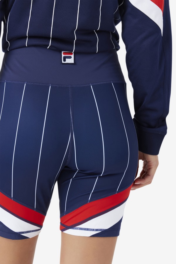 Yareli Bike Short Navy/Red/White Fila Outlets