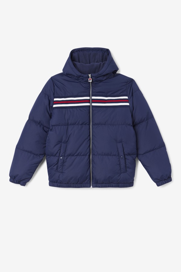 Navy/Red Fila Outlets Jake Puffer Jacket