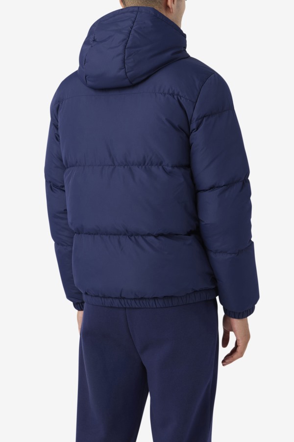 Navy/Red Fila Outlets Jake Puffer Jacket