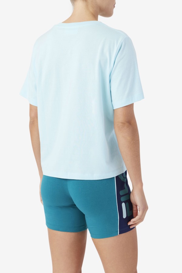 Thea Tee Fila Outlets Iced Aqua/Navy/Biscay Bay
