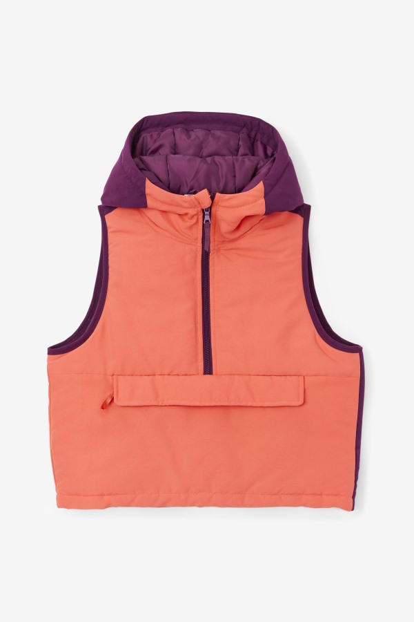 Nevaeh Half Zip Vest Fila Outlets Cayenne/Pickled Beet
