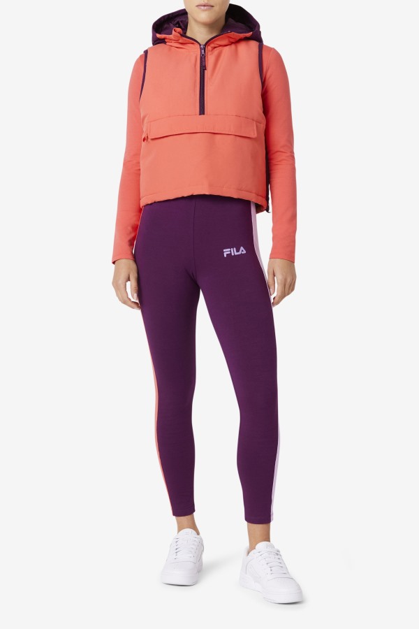 Nevaeh Half Zip Vest Fila Outlets Cayenne/Pickled Beet