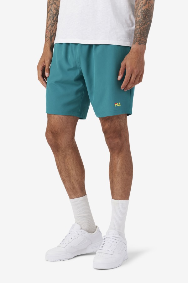 Ravini Short Fila Outlets Bayou/Cherry Tomato/Yellow