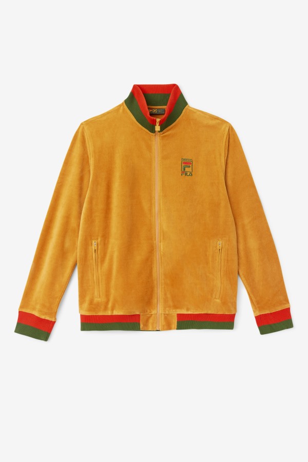 Fila Outlets Desert Sun/Poppy/Douglas Fir Fila x Paterson Velour Jacket