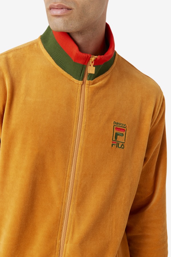 Fila Outlets Desert Sun/Poppy/Douglas Fir Fila x Paterson Velour Jacket