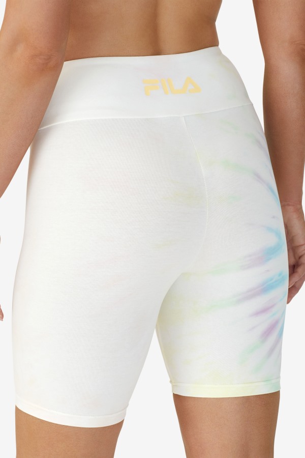 Taima Tie Dye Bike Short Fila Outlets Double Cream Tie Dye