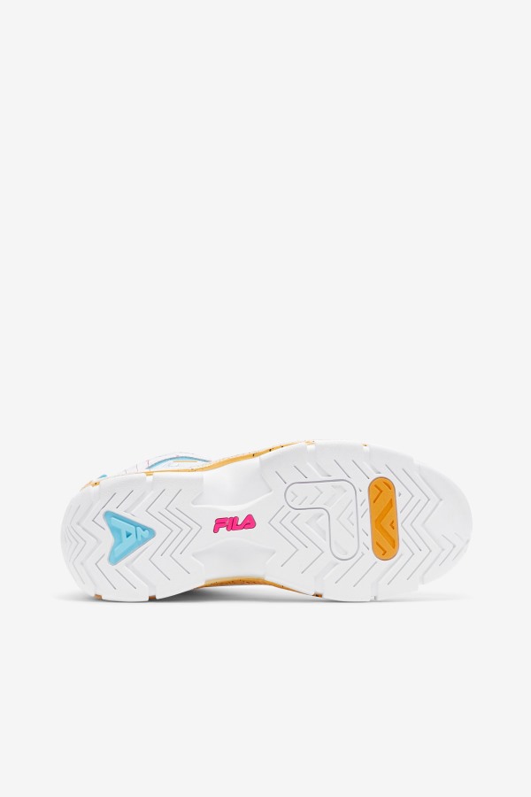 White/Pink Glo/Lemon Fila Outlets Women\'s Grant Hill 2