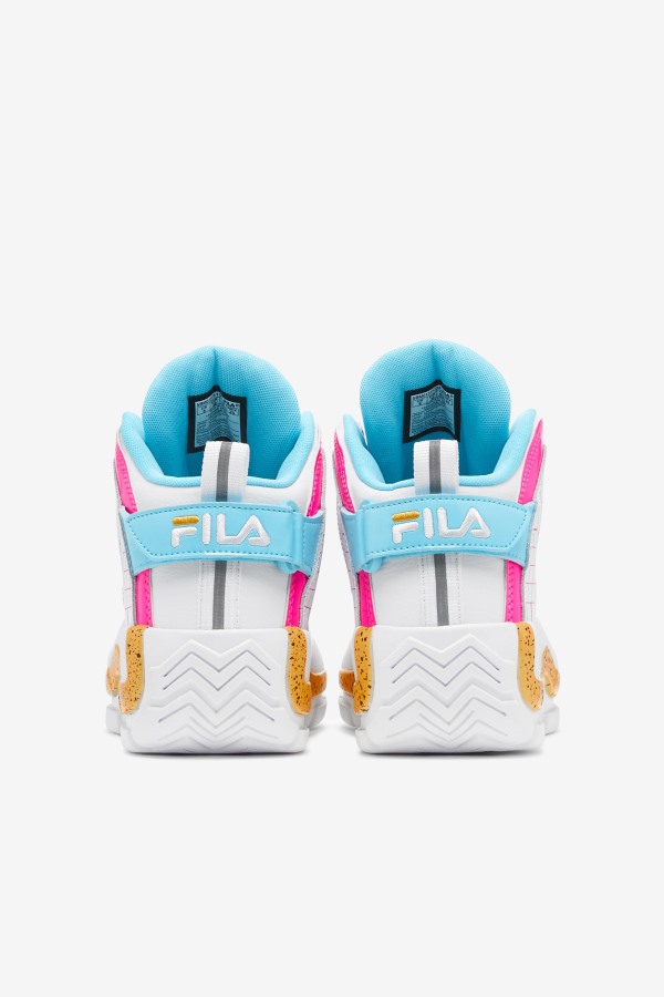 White/Pink Glo/Lemon Fila Outlets Women\'s Grant Hill 2