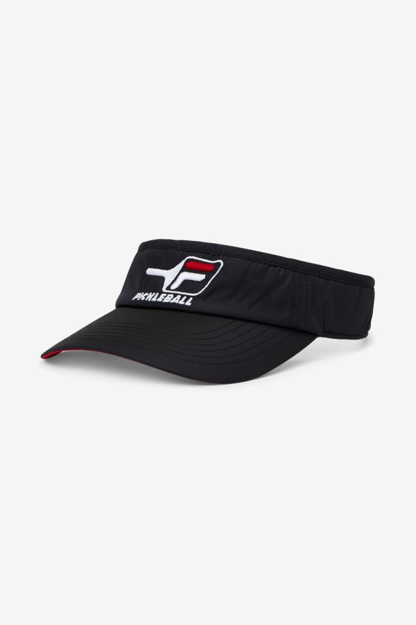 Black/Red Fila Outlets Pickleball Visor