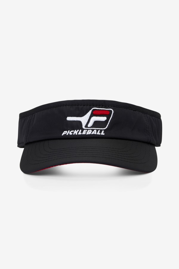 Black/Red Fila Outlets Pickleball Visor