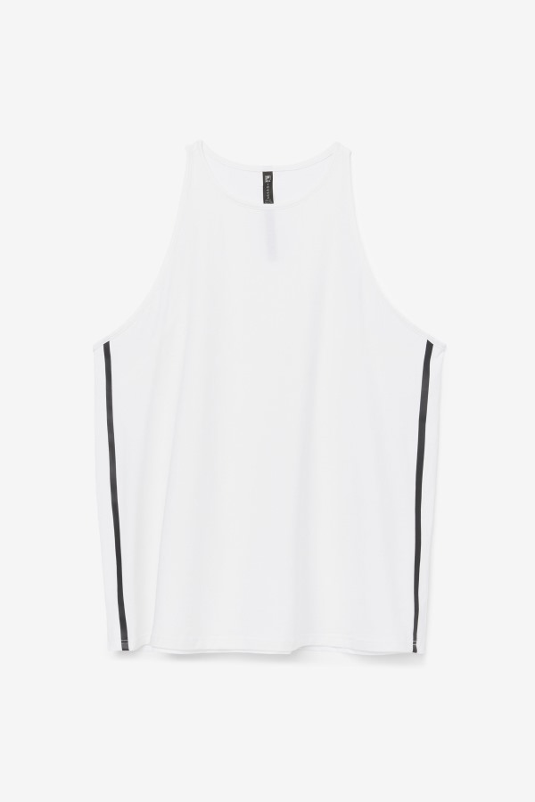 White/White Heather/Black Fila Outlets Fi-Lux Loose Tank Top
