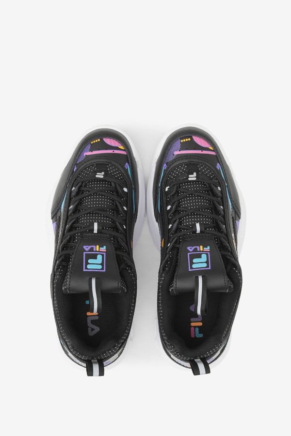 Black/Bubblegum/White Fila Outlets Little Kids\' Disruptor 2 Premium