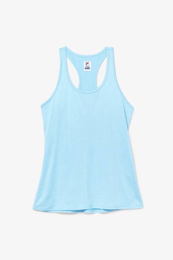 Fila Outlets Bluefish Heather Pickleball Racerback Tank