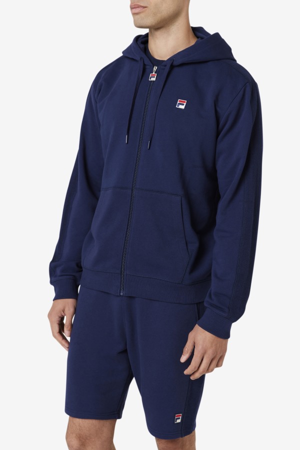 Navy Joey Full Zip Hoodie Fila Outlets