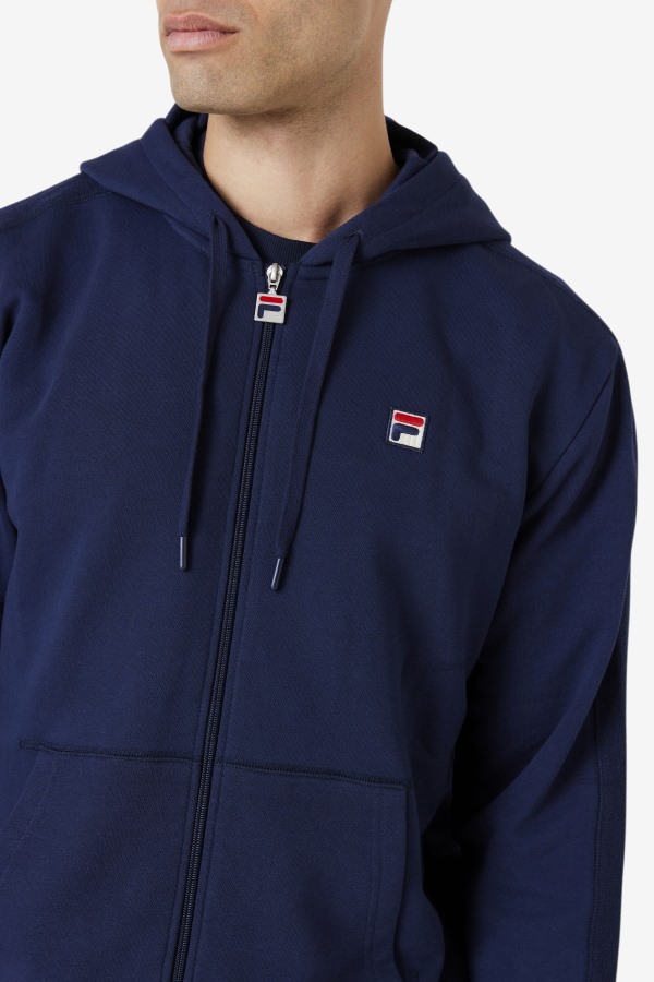 Navy Joey Full Zip Hoodie Fila Outlets