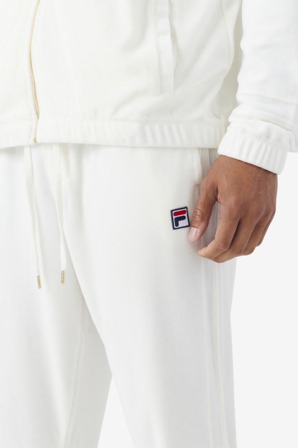 Ravid Velour Pant Egret Fila Outlets