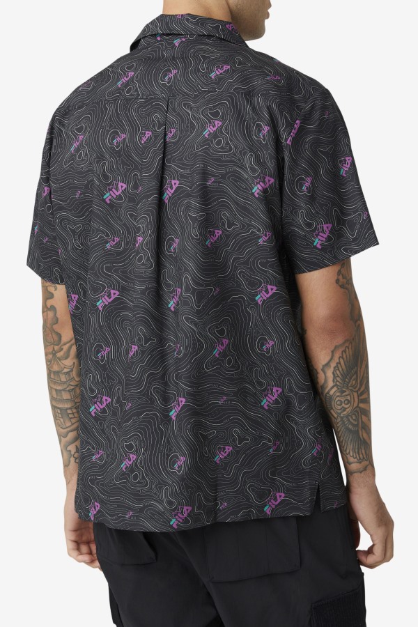topo caban shirt Fila Outlets Black