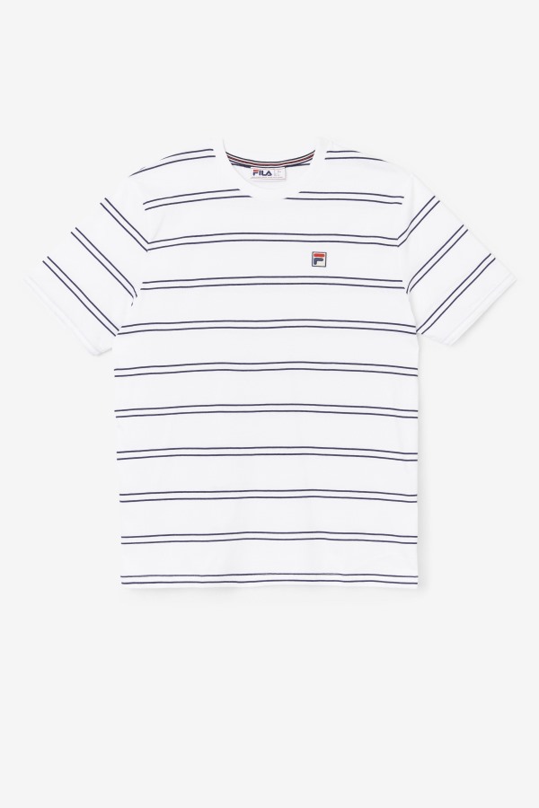 Felix Tee Fila Outlets White/Peacoat