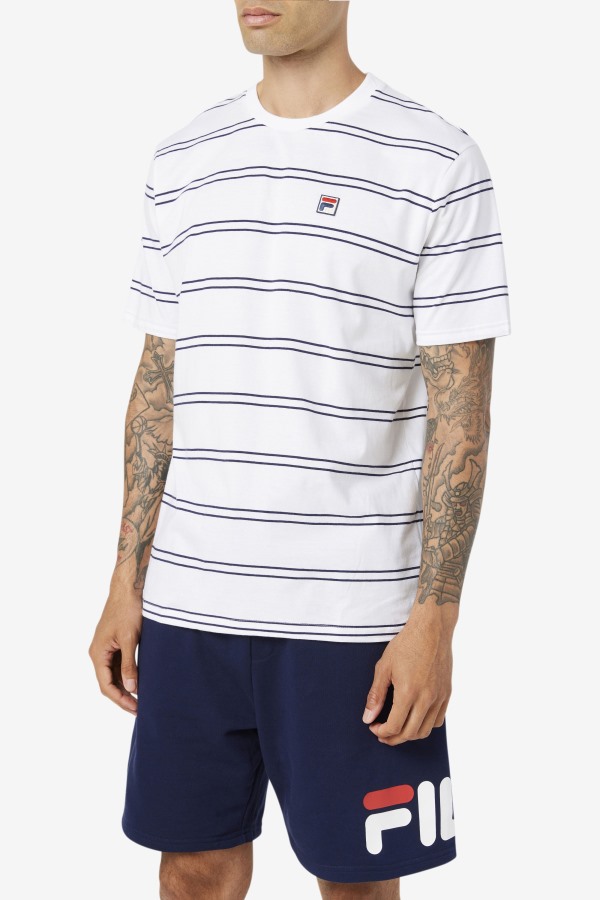 Felix Tee Fila Outlets White/Peacoat