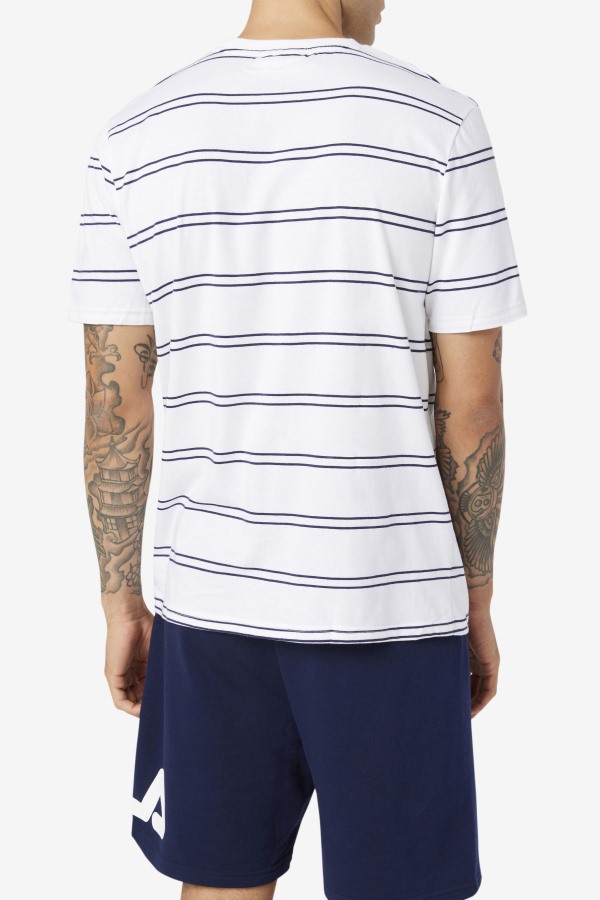 Felix Tee Fila Outlets White/Peacoat