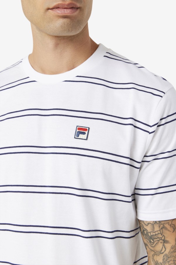 Felix Tee Fila Outlets White/Peacoat