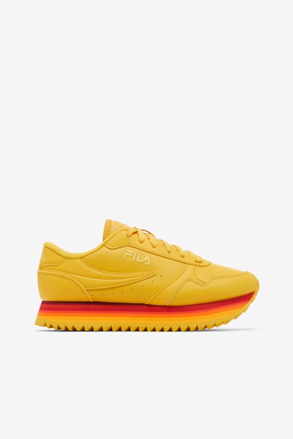 Fila Outlets Lemon/Rhubarb Women's Orbit Stripe