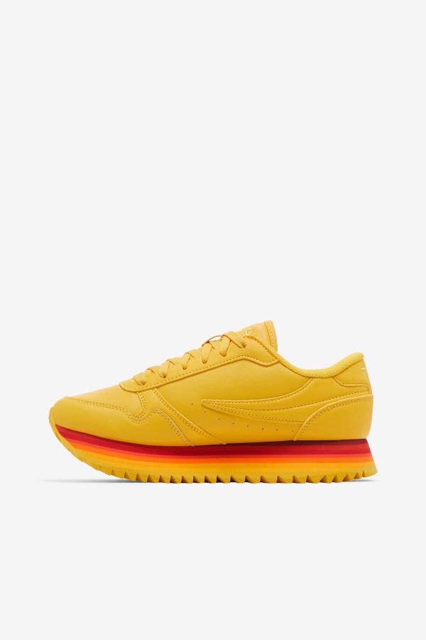 Fila Outlets Lemon/Rhubarb Women\'s Orbit Stripe