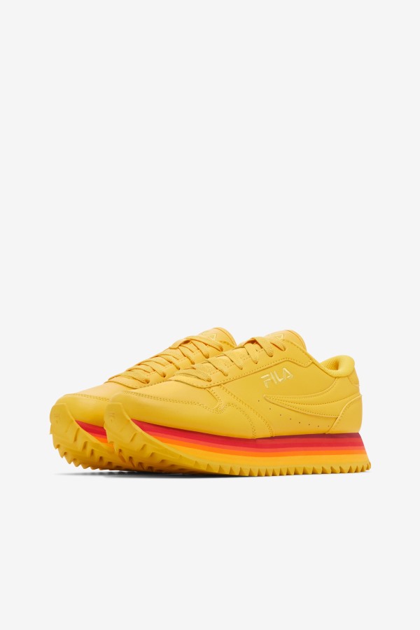 Fila Outlets Lemon/Rhubarb Women\'s Orbit Stripe