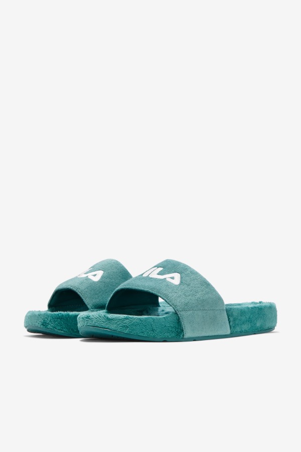 Terry Drifter Slide Bayou/Purple/White Fila Outlets