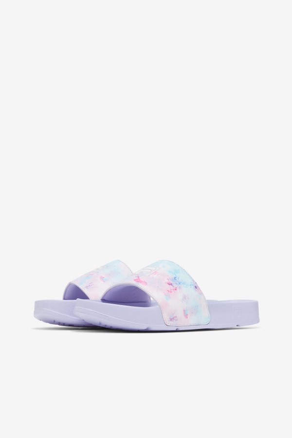 Multi/White/Purple Heather Women\'s Drifter Tie Dye Fila Outlets